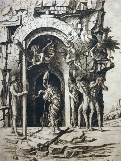 1483 Mantegna Sestoupení Krista do Limbu Brazilská národní knihovna anagorie od Andrea Mantegna