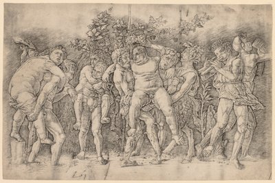 Bakchanal se Silenusem. od Andrea Mantegna