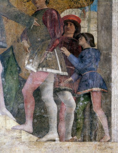 Dvořané, detail ze Dvorní zdi od Andrea Mantegna