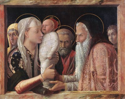 Německy: Die Darbietung Christi im Tempel Prezentace v chrámu od Andrea Mantegna