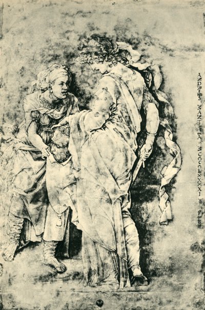 Judita s hlavou Holoferna, 1490-1495, 1943. od Andrea Mantegna