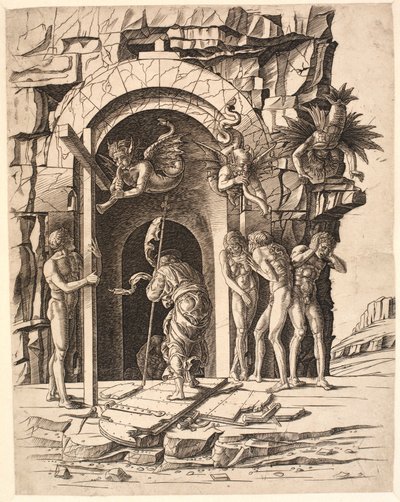 Kristus v říši mrtvých od Andrea Mantegna