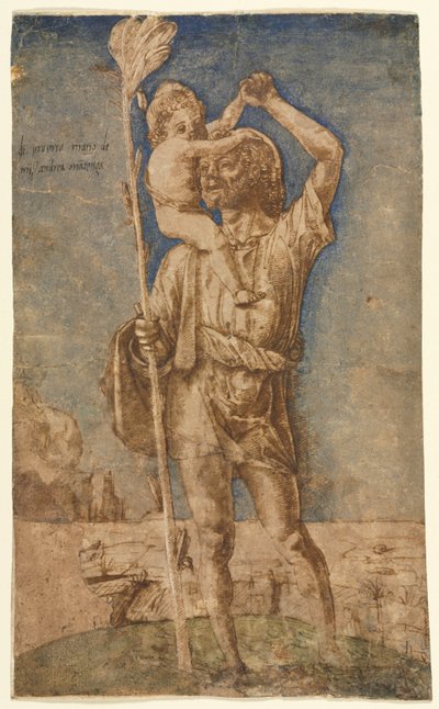 Svatý Kryštof, kolem roku 1500. od Andrea Mantegna
