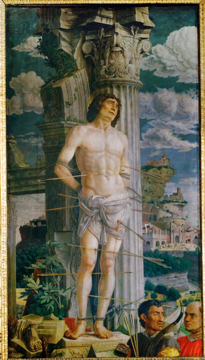 Svatý Šebestián, namalovaný pro rodinu Gonzaga z Mantovy... od Andrea Mantegna