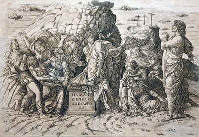 Pohřbení od Andrea Mantegna
