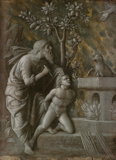 Obětování Izáka, cca 1490-1495 od Andrea Mantegna