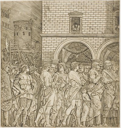 Senators, z Triumph of Caesar od Andrea Mantegna