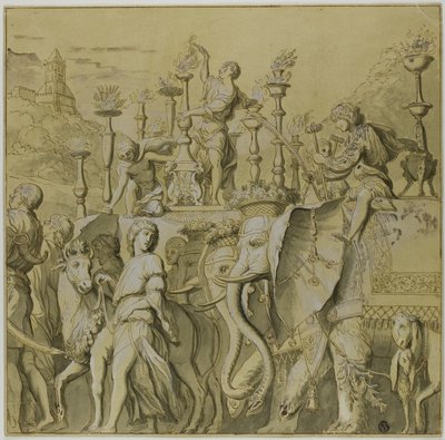 Triumfy Julia Caesara: Plátno č. V od Andrea Mantegna