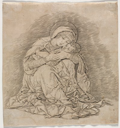 Panna a dítě, 1485-1491. od Andrea Mantegna