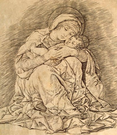 Panna a dítě. od Andrea Mantegna