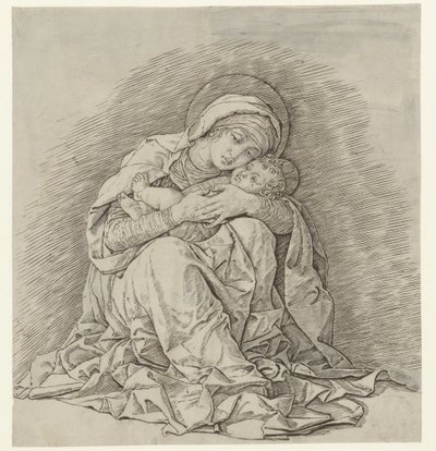 Sedící Marie s dítětem od Andrea Mantegna