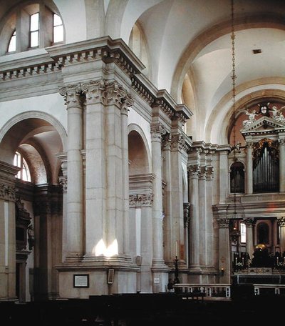 Pohled do interiéru lodi, 1566-80 od Andrea Palladio