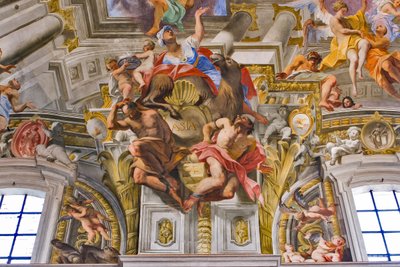 Asie, detail alegorií kontinentů od Andrea Pozzo