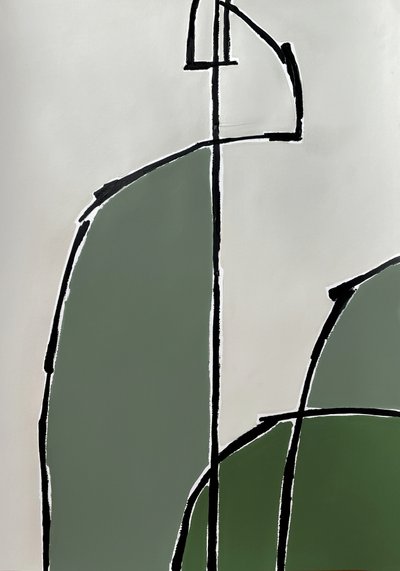 Organické zelené tvary od Andrea Reichhart