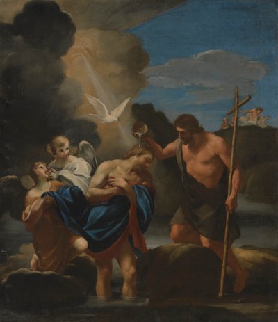 Křest Kristův od Andrea Sacchi
