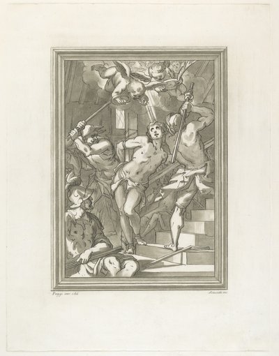 Bičování svatého od Andrea Scacciati after Giovanni Battista Paggi