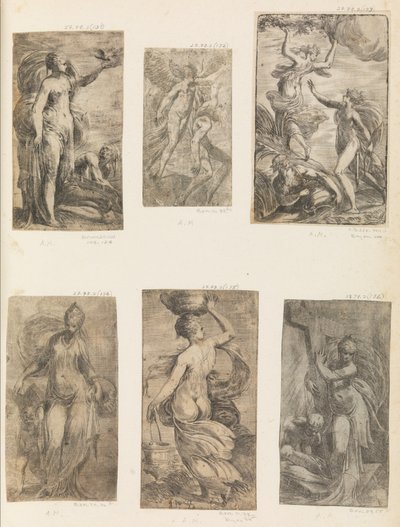Apollo a Daphne, ca. 1538-40. od Andrea Schiavone