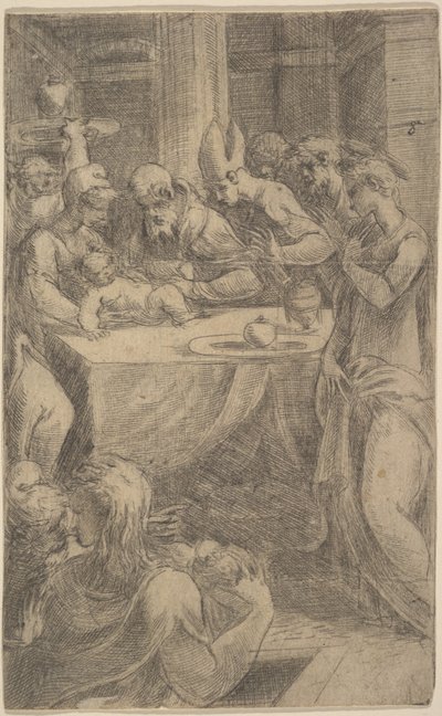 Obřízka Krista, cca 1542-46. od Andrea Schiavone