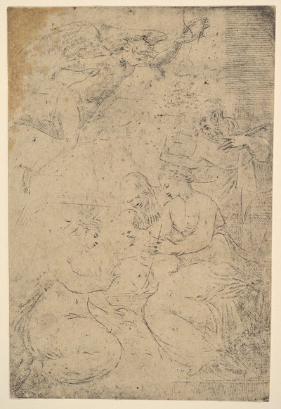 Mystické manželství svaté Kateřiny, ca. 1550. od Andrea Schiavone