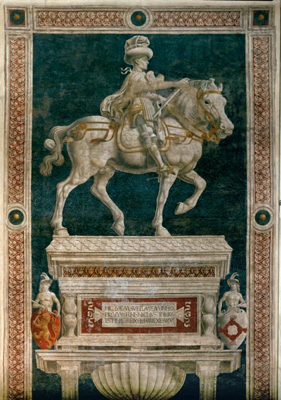 Condottiere Niccolo da Tolentino ... (čerstvý) od Andrea del Castagno