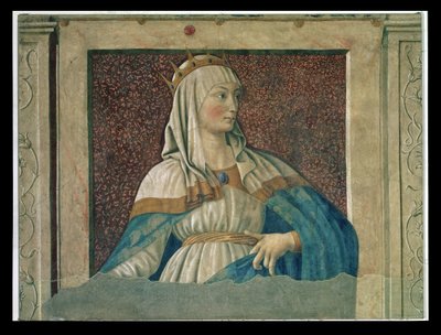 Královna Esther, ze série slavných mužů a žen Villa Carducci, kolem roku 1450 od Andrea del Castagno