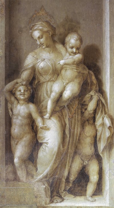 Charita - Freska od Andrea del Sarto