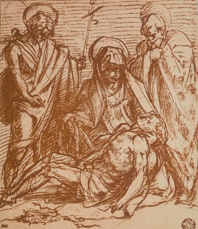 Mrtvý Kristus v náručí panen (Pieta) od Andrea del Sarto