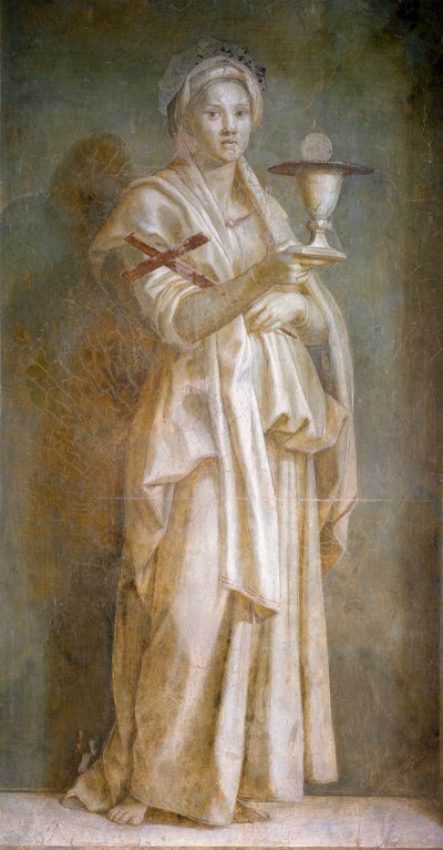 La Faith Fresco od Andrea del Sarto (1486-1531) 1522 Rozměr.194x110 cm Florencie, Chiostro dello Scalzo od Andrea del Sarto