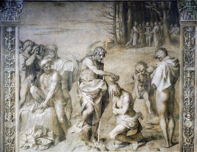 Svatý Jan křtí zástupy od Andrea del Sarto