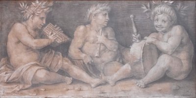 Scéna s postavami v klasickém stylu od Andrea del Sarto