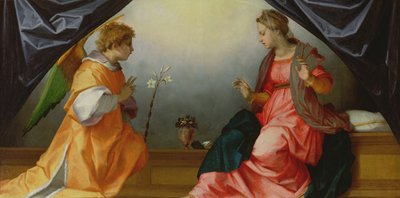 The Annunciation, 1528 (tempera na panelu) od Andrea del Sarto