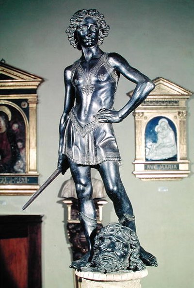 David, c.1470 (bronz) (viz také 93596) od Andrea del Verrocchio