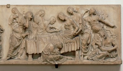 Reliéf zobrazující smrt Francescy Tornabuoni od Andrea del Verrocchio