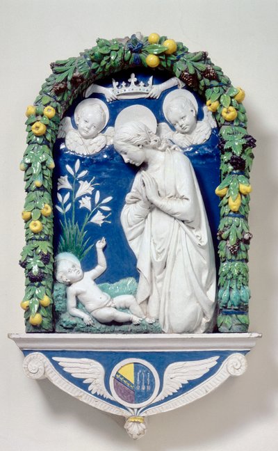 Madona z lilií od Andrea Della Robbia