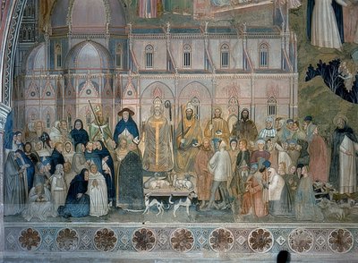 Triumf dominikánských mnichů. 1367-1369 od Andrea di Bonaiuto