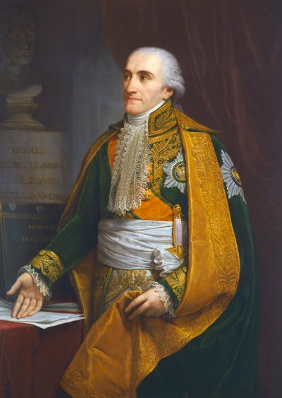 Portrét Luigi Giuseppe Arborio di Gattinara (1754-1828), markýz z Brém, ministr vnitra Italského království, obraz Andrea Appiani od Andrea the Elder Appiani