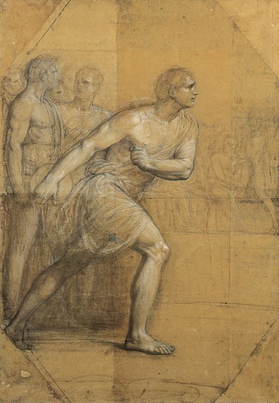 Vrhač disků, Andrea Appiani, kresba od Andrea the Elder Appiani