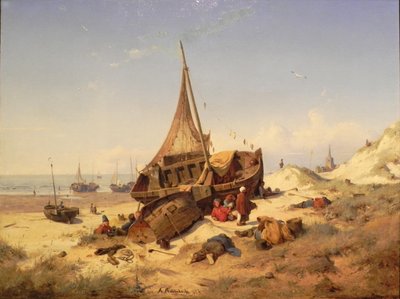 Ebbtide, Scheveningen od Andreas Achenbach