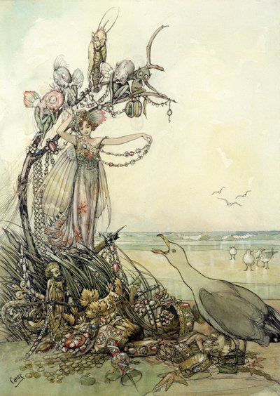 Jewels in Wash (pero a inkoust, wc, kvaš na papíře) od Andreas Duncan Carse