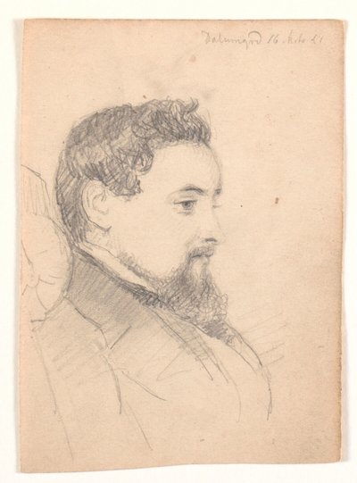 Portrét muže, profil vpravo od Andreas Fritz