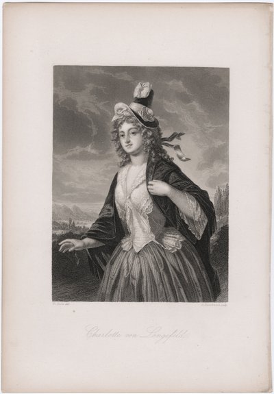 Charlotte von Lengefeld, 50. léta 19. století od Andreas Johann Fleischmann