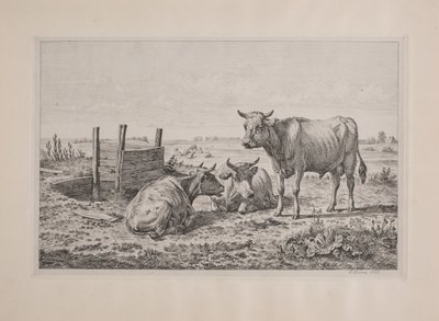 Býk a dvě krávy od Andreas Peter Madsen