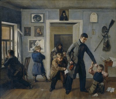 Ve škole, 1854 od Andrei Andreyevich Popov
