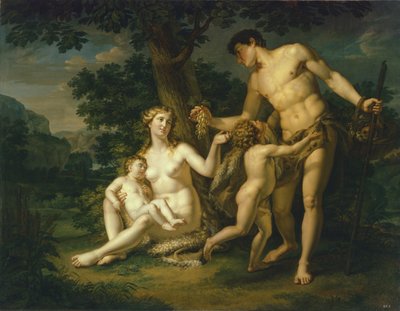 Adam a Eva s dětmi pod stromem, 1803 od Andrei Ivanovich Ivanov