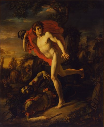 Hrdinský čin mladého muže v Kyjevě v roce 968, 1810 od Andrei Ivanovich Ivanov