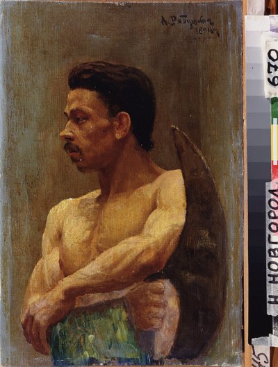 Rekrut. Obraz Andrej Petrovič Rjabuškin (Riabutchkin) (1861-1904), olej na plátně od Andrei Petrovich Ryabushkin