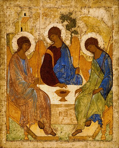 Rusky: "Trojice" Svatá Trojice (Troitsa) od Andrei Rublev