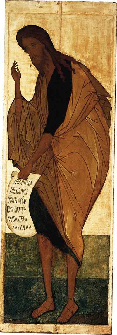 Svatý Jan Křtitel, asi 1408 od Andrei Rublev
