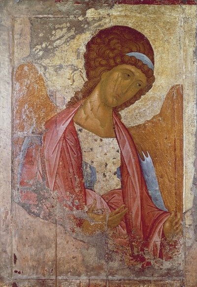 Archanděl Michael, od Andreje Rubleva nebo Andreje Rubljova (1360-1430), namalovaný v letech 1410 až 1420, Ikona. od Andrei Rublev