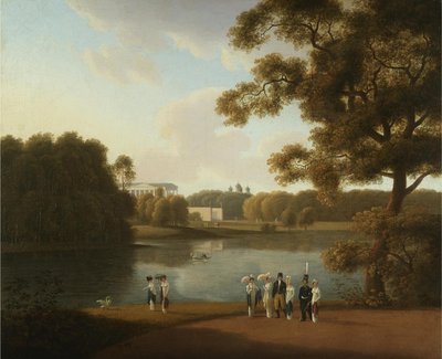 Pohled na Cameron Gallery v Carskoye Selo, 1815 od Andrei Yefimovich Martynov